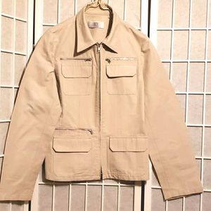 DKNY CITY Khaki-Beige Cargo Jkt Sz M